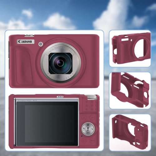 Funda de silicona para Canon Powershot SX740/SX730 HS rojo miniatura 5
