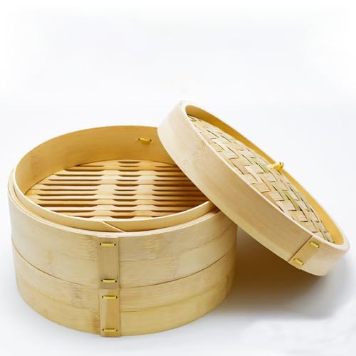 せいろ 蒸し器 中華せいろ 蒸篭 せいろ蒸し 蒸籠 セイロ 蒸し二段 本体セット 蓋付き 15cm 18cm 21cm 24cm 27cm 竹木製 点心 中華 肉まん 小籠包 シュウマイ 中華セイロ 蒸し器 天然竹 テレビで話題 (竹の色, 直径(24cm