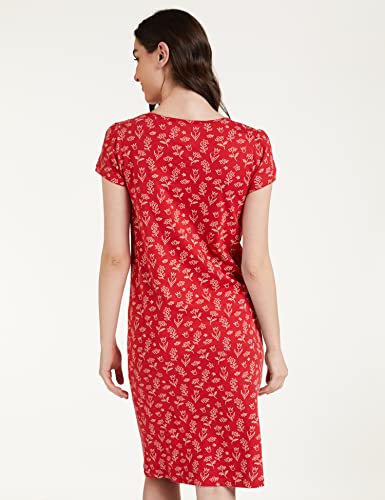 Image of Amazon Brand - Eden & Ivy Women Cotton Knee Length Regular Fit Nighty