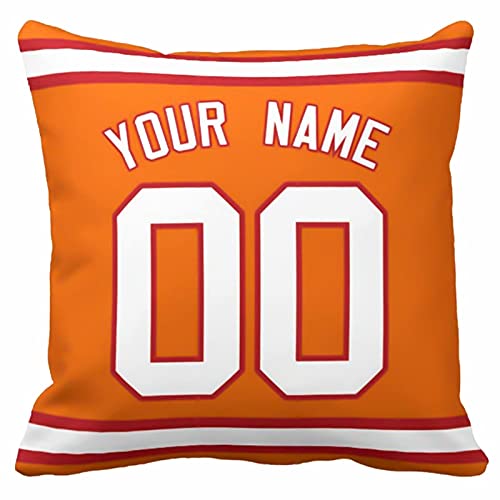 Image of ANTKING Throw Pillow 2 Pack with Custom Name and Number Personalized Gift for Men Women Boys