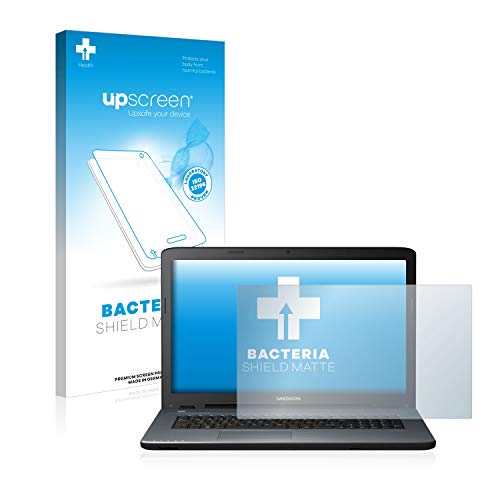 Preisvergleich Produktbild upscreen Antibakterielle Entspiegelungs-Schutzfolie kompatibel mit Medion Akoya P7653 - Anti-Reflex Displayschutzfolie matt, Anti-Fingerprint