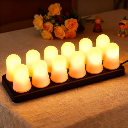 Velas LED recargables sin fuego ni humo para habitaciones y Navidad