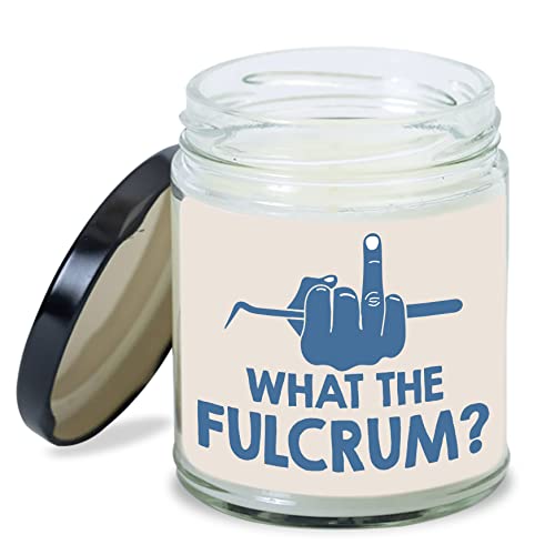 MEDROC Dental Candle What The Fulcrum Funny Gift for Dental Coworker Student, Birthday Christmas Dental Week Gift for Female Dental Assistant Hygienist Dentist Endodontist Home Decor