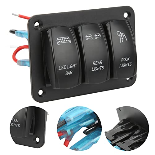 Interruptor barra luz LED de 3 bandas en ABS duradero para salpicaderos exigentes 2