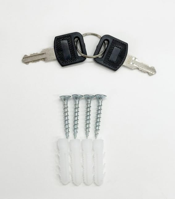 Cassetta Postale 'HOUSE' Argento - 290x205x70mm, Con Chiavi E Ganci Per Parete - Foto 8