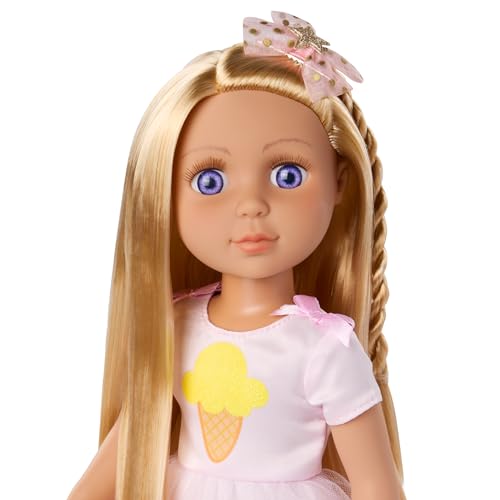 Muñeca Glitter Girls 14 Pulgadas con Set de Helados miniatura 4