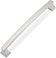Cotykiley 10-Pack 6.3" Brushed Satin Nickel Cabinet Pulls - Durable Zinc Alloy Kitchen Handles with Screws, 160mm Hole Center