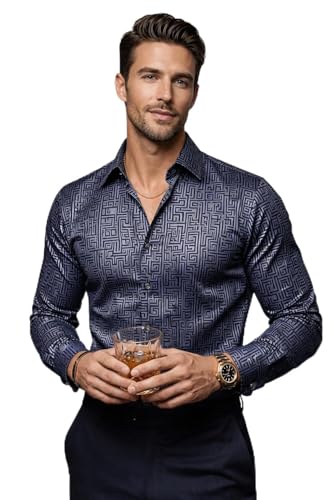 Image of Foomer Green Paisley Printed Opaque Party Shirts