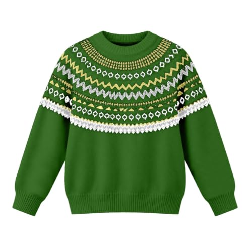 Fair Isle Sweater Women Casual Long Sleeve Knit Pullover Fall Clothes - image 3