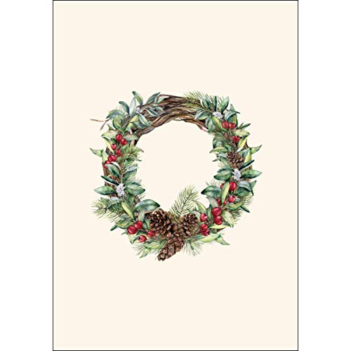 Image of Earth Sky + Water - Winter Wreath Notecard Set - 8 Blank Cards with Envelopes