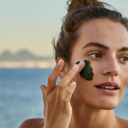 Miniatura 5 de Máscara facial de algas vivas. Unisex. Fabricado en Nueva York. Con extracto de algas marinas, ácido hialurónico. Rejuvenecimiento, reduce las