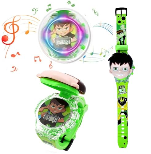 Image of Acnos Kids Edition Digital Watch - Spiderman, Captain America, Ironman, Ben10, Hulk - Disco LED Musical Watch for Boys and Girls