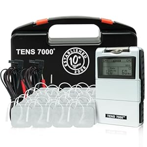 TENS 7000 Digital TENS Unit with Accessories and 48 Electrode Pads – TENS Unit Muscle Stimulator for Back Pain Relief, General Pain Relief, Neck Pain, Sciatica Pain Relief, Nerve Pain Relief