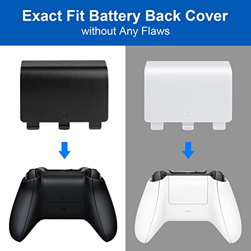 image for Trenro 4 Pack Battery Cover for Xbox One, One S, One X Controller, Bat