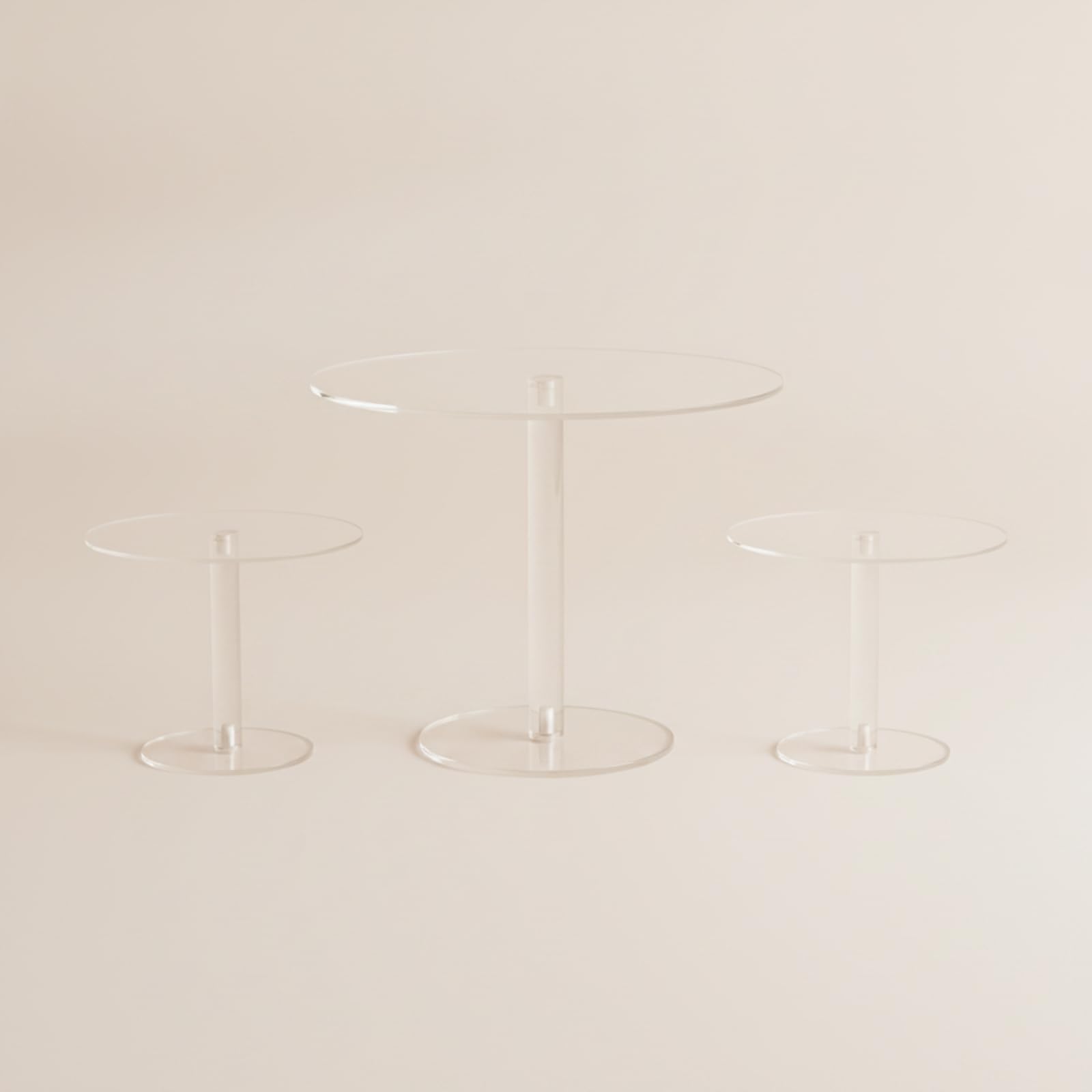 Présentoir Rond en Acrylique Stable, Ensemble -Pièces