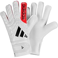 adidas Unisex COPA Goalkeeper Glove Club JUNIOR, Zero met./Black/Lucid red, 4