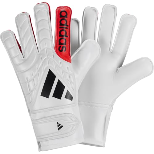 adidas Unisex COPA Goalkeeper Glove Club JUNIOR, Zero met./Black/Lucid red, 4