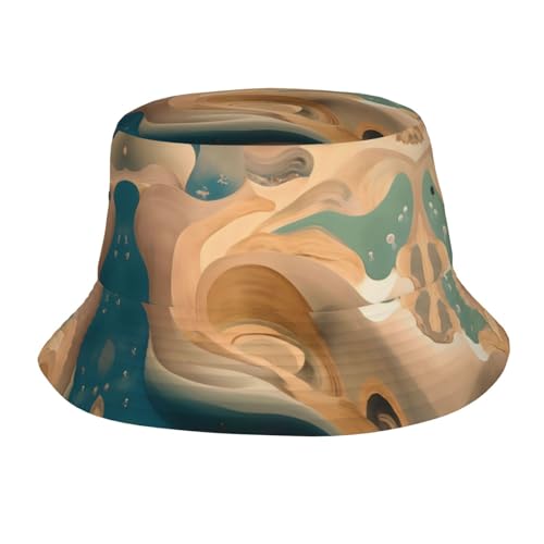 Dunhuang Mystery Adult Unisex Sunshade Bucket hat, Non-Shrinking, Lightweight, Breathable, Foldable, Easy to Store Black