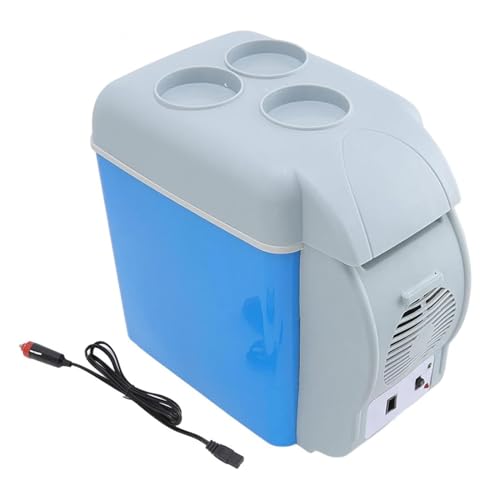 Wizvox Nevera Electrica Portatil, 7.5l,Coche 12v,Bajo Ruido Nevera PequeñA, Con FuncióN De Enfriamiento Y CalefaccióN Neverita, Regalos Geniales Para El Coche