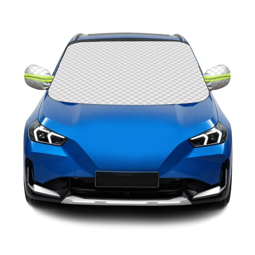 Copertura per parabrezza auto, 100 x 150 cm, copertura per parabrezza invernale dell'auto, adatta per SUV, camion, berline e piccole auto