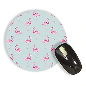 RADANYA Round Gaming Mouse Pad?Flamingo Printed