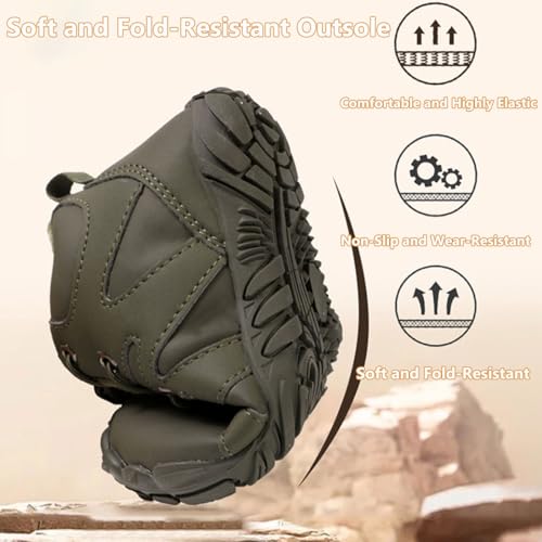 Winter Kids Barefoot Shoes, Waterproof Barefoot Winter Shoes for Kids Non-Slip Wide Toe Box Snow Boots4