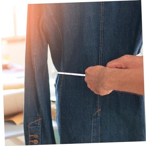 Cinta métrica mini de cuero Lurrose resistente miniatura 4
