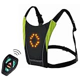 control remoto para luces 🚴 CHALECO AJUSTABLE: El chaleco LED está equipado con correas de ajuste, se puede ajustar el tamaño libremente, es fácil de poner y quitar, adecuado para la mayoría de las personas.