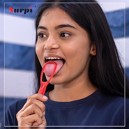 Image of Plastic Tongue Cleaner Soft Grip Fights Bad Breath Oral Health Care Tool for Adults and Kids Pack of 3 Pieces