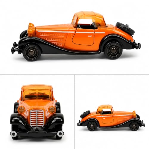 Image of Royals hub Vintage Toy Metal car 1:36 Scale Model Exclusive Alloy Metal Car Die-cast Scale Model Pullback Toy with Openable Doors & Light Music Best Gifts Toys Kids【Colors as Per Stock】