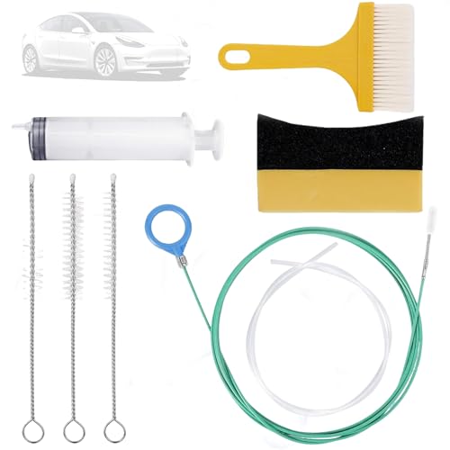 Tube flexible de 299,7 cm avec seringue pour outil de nettoyage de canalisations auto