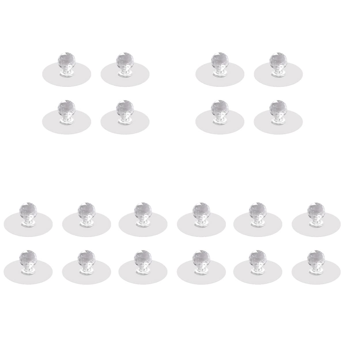 Poignées de porte acrylique TEHAUX pour remplacer bouton meuble usé