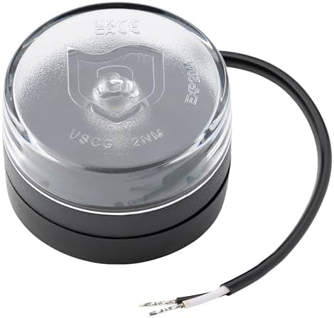 attwood 5580A7 Waketower All-Round Marine Boat LED Navigation Light, Silver, One size (5580-A7)