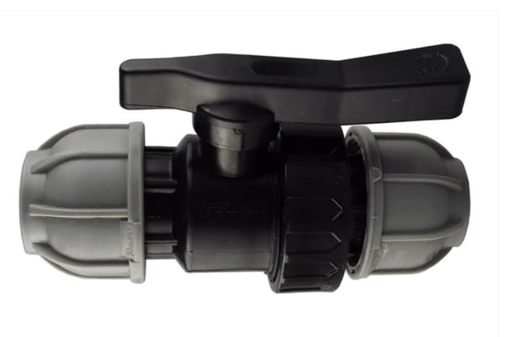MDPE Valve 50mm - PN10 Compression Pipe Connector for Water Lines & Irrigation Systems