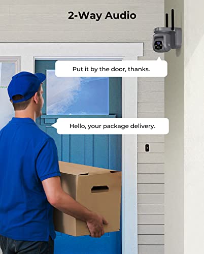 K&F Concept 2K Telecamera Wi-Fi Esterno Senza Fili...