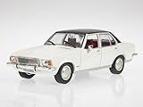 Material: Druckguss Opel Rekord D weiss Modellauto 1:43