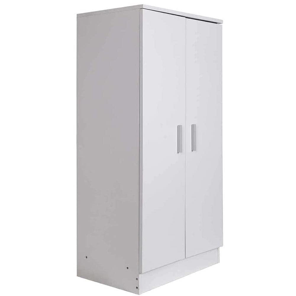 BAKAJI Mobile Scarpiera Portascarpe Ingresso Casa con 7 Ripiani Porta Scarpe Chiusura 2 Ante Struttura in Legno Armadio Mobiletto Ausiliario Multiuso Dimensione 108 x 55 x 36 cm (Bianco)