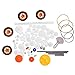 78pcs Worm Rack Kits Accessories Plastic Gears Pulley Belt Gear Shaft Belt DIY Set