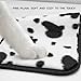 SuperKaKa Furry Cow Print Armrest Cover for Car, Plush Cute Center Console Pad Cars Interior Accessories for Women Men,Protector Fit Most Auto Vehicle, SUV, Truck Arm Rest Box(Black+White)