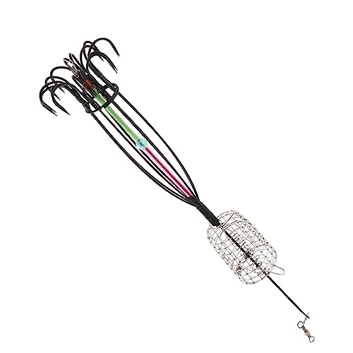 Outanaya 1Pc Fishing Cage Basket Durable Fishing Tackle Lightweight Bait Holder for Easy Use Portable Design for Fishing Lovers for Catching Fish