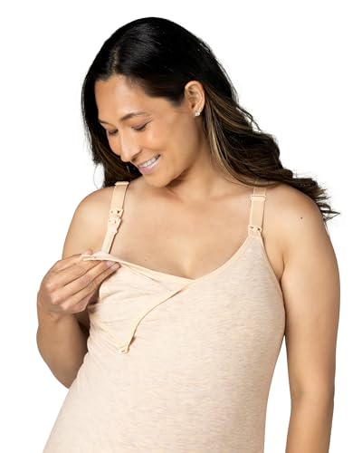 Image of Kindred Bravely Women's Nursing Pumping Cami | Seamless, hands free pumping and nursing maternity top with shelf bra and adjustable straps. Fits all standard pumps