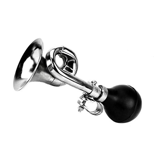 Timoo Bicycle Bell, Metal Squeeze Bugle Bike Horn for Adults