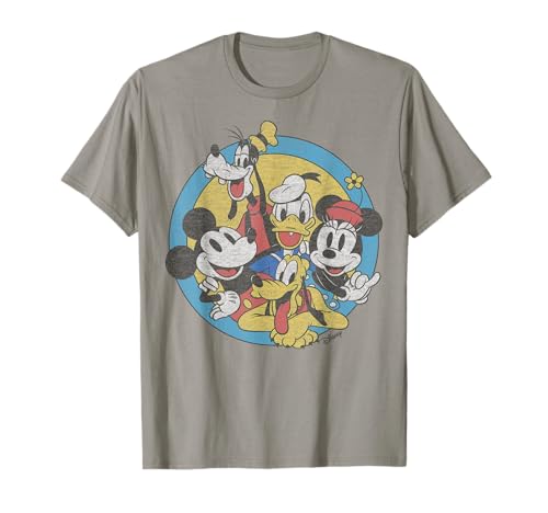 Disney Mickey and Friends Retro Group Shot T-Shirt