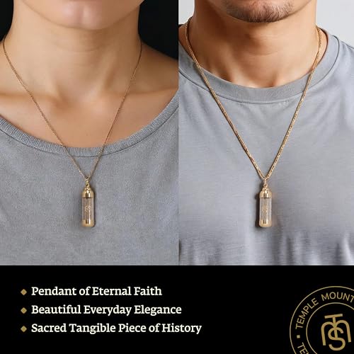 Authentic Temple Mount Soil Pendant – Christian Faith Necklace for Women & Men, Religious Holy Land Gift, Certified Glass Vial Necklace from Jerusalem, Legacy Keepsake for Evangelism & Prayer4