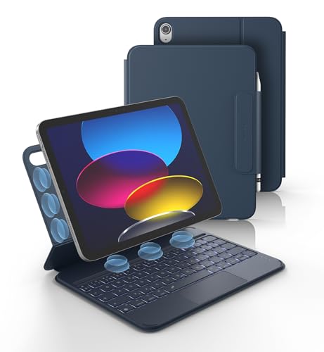 Ya en manzanajugosa.com: Dexnor Teclado para iPad 10 Generación 2022/11 Generación A16 2025 (10.9/11 Pulgada), Magnético, Ultrafino Folio Desmontable, Trackpad Multitáctil, Retroiluminación, Portalápices Español Ñ, Azul