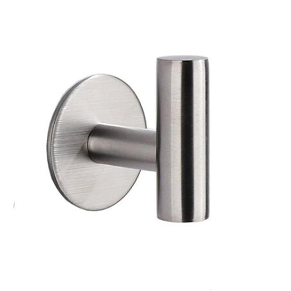 VVW&LIU Aluminum Alloy Robe Hook Towel Hooks Self Adhesive Wall Coat Racks Rustproof Hook Hangers Wall Hook Kitchen Bathroom Accessor