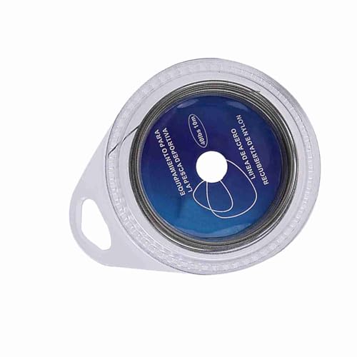 Generic Alambre Líder Trenzado Liso y Suave de 7 Hebras, Alambre de Acero de Pesca de 10m para Peces de Boca Grande, Pescadores Esenciales (40 Libras)