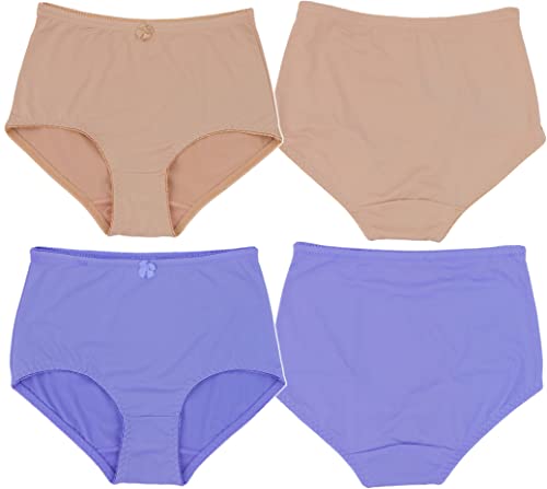 Image of ToBeInStyle Women's Pack of 6 High-Waisted Girdle Brief Tummy Support Everyday Panties