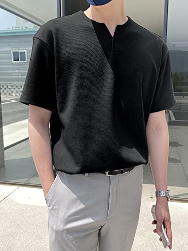 Image of Leriya Fashion T-Shirt for Men || Cotton Tshirt for Men || Plain Tshirt for Men || Half Sleeve T-Shirt for Men || V-Neck Style Design T-Shirt for Men