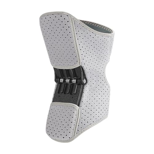 Image of Enakshi Knee Protection Booster Joint Support Spring Stabilizer for Running Training Silver Gray - Knee Brace for Enhanced Support and Stability